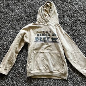 Raised on Beef Western Hoodie